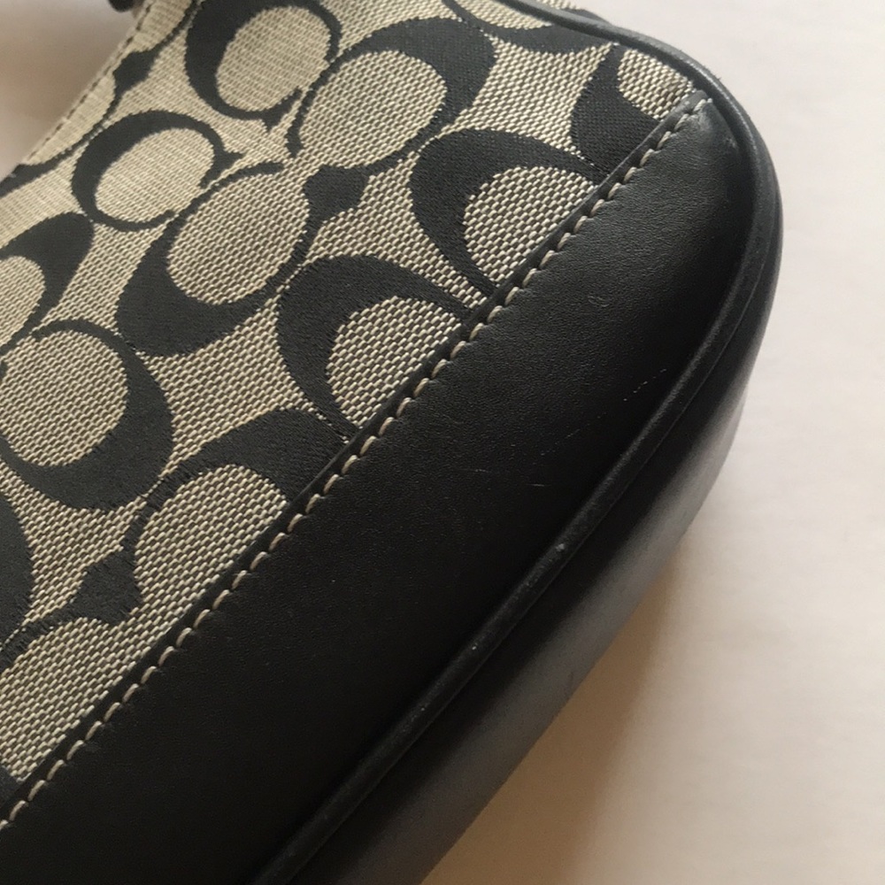 Vintage Y2k Coach Demi Mini Bag Baguette Small Purse 90‘s 2000‘s Black Gray Cute - Picture 11 of 16